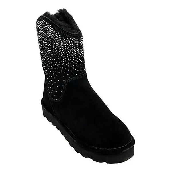 BEARPAW® Glam Platform Low Suede Boot with Rain Repellent