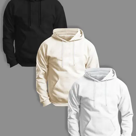 Unisex's Solid Drop Shoulder Drawstring Hoodie, Fashion Casual Loose Pocket Hooded Sweatshirt for Daily Outdoor Wear, Men Fall & Winter Clothes