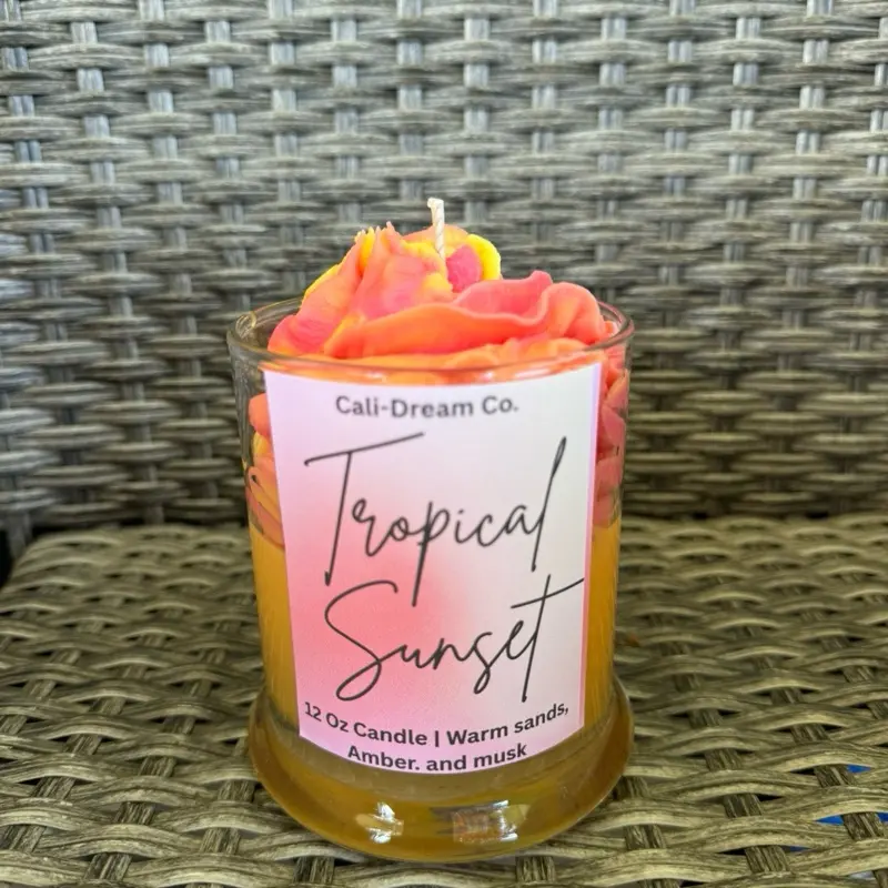 Tropical Sunset + soy Candle