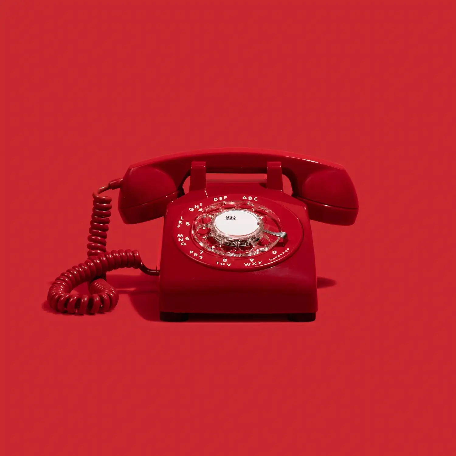 RENTAL | The Stevie - Red Rotary Phone Audio Guest Book