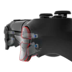 eXtremeRate Tactile Version Clicky Hair Trigger Kit for PS4 Controller CUH-ZCT2 Shoulder Buttons, Custom Tactile Bumper Trigger Buttons Mouse Click Kit for PS4 Slim Pro Controller