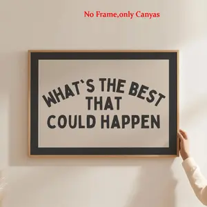 Wall Decor Poster Best Result Canvas Art Bedroom Living Room Gift Unframed, Home Decoration, Inspirational Quote Print