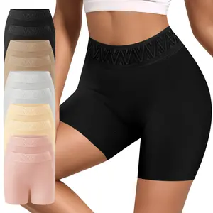 Morelect 5/10 Pcs Women‘s High Waist Leggings, Vertical Stripe & Lace Trim Design, Stretchy Comfort Fabric, Lightweight Breathable All Season Pants