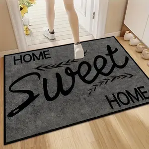 【JIT】1 Pc Welcome Home Non-Slip Doormat, Machine Washable Indoor Outdoor Floor Mat for Living Room Kitchen Bedroom Entryway