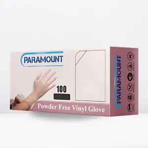 PARAMOUNT Clear Gloves | 4mil Vinyl Gloves | Powder Free Gloves