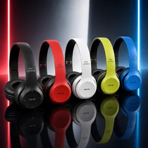 Over-Ear Wireless Bluetooth 5.0 Headset - Foldable Audio Headphones with FM Radio, Built-In MIC, TF Card Compatibility