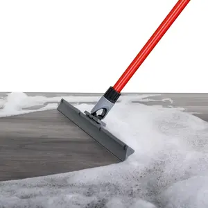Duty Squeegee for Concrete and Tile - Squeegee Scrubber - Large Single Cast Blade Aluminum Long Handle 360° Swivel Joint - Shower Window