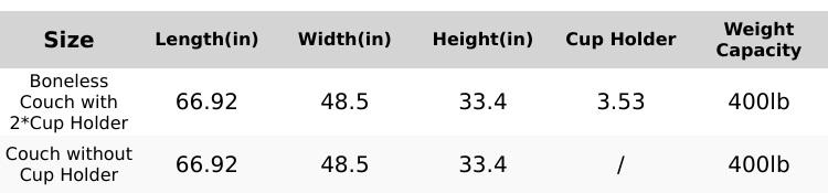 【Jumpstart Sale】Ovios 67'' Boneless Chaise Lounge Chair with Cup Holders, Oversized Upholstered Sofa Bed, Sleeper Couch Reading Chairs Fluffy Plush Corduroy Cloud Sofas Couches Living Room - No Assembly Required