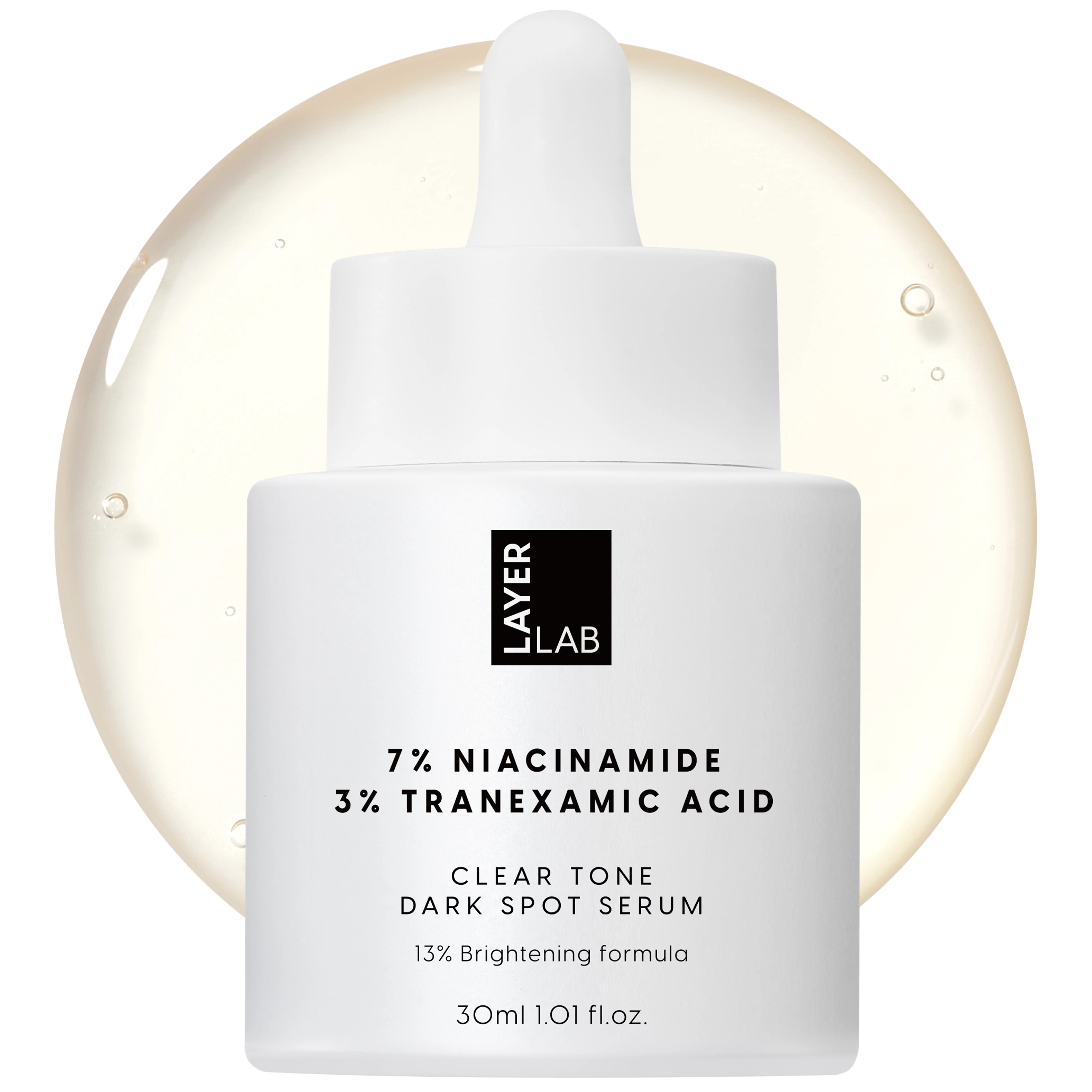 LAYERLAB Niacinamide 7% & Tranexamic Acid 3% Dark Spot Appearance Serum | 13% Radiance Complex Visibly Evens Skin Tone Look | Hydrating K-Beauty Skincare 1.01 fl.oz