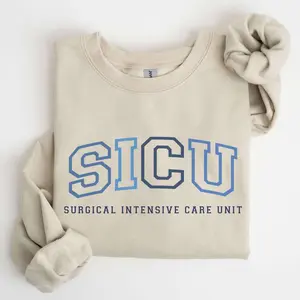 SICU  T-Shirt / Sweatshirt & Hoodie, Surgical Intensive Care Unit Crewneck Sweater, Surgical Nurse Sweater, SICU Nurse Gift Sicu RN Surgical Icu Tech Aid Crew