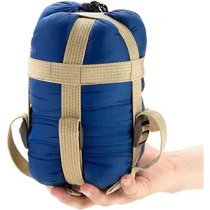 Warm Weather Sleeping Bag - Portable, Waterproof, Compact Lightweight, Comfort with Compression Sack - Great for Outdoor Camping, Backpacking & Hiking- Fits Adults