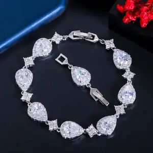 Pear Cut CZ Bracelet