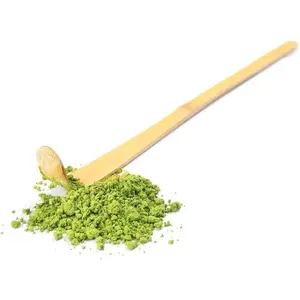 1 count Brown  Matcha Scoop  Chashaku Hooked Green  Spoon for  Ceremony 18cm,  Scoops, Coffee,  and Espresso