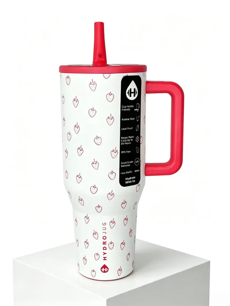mug strawberry - TikTok Shop