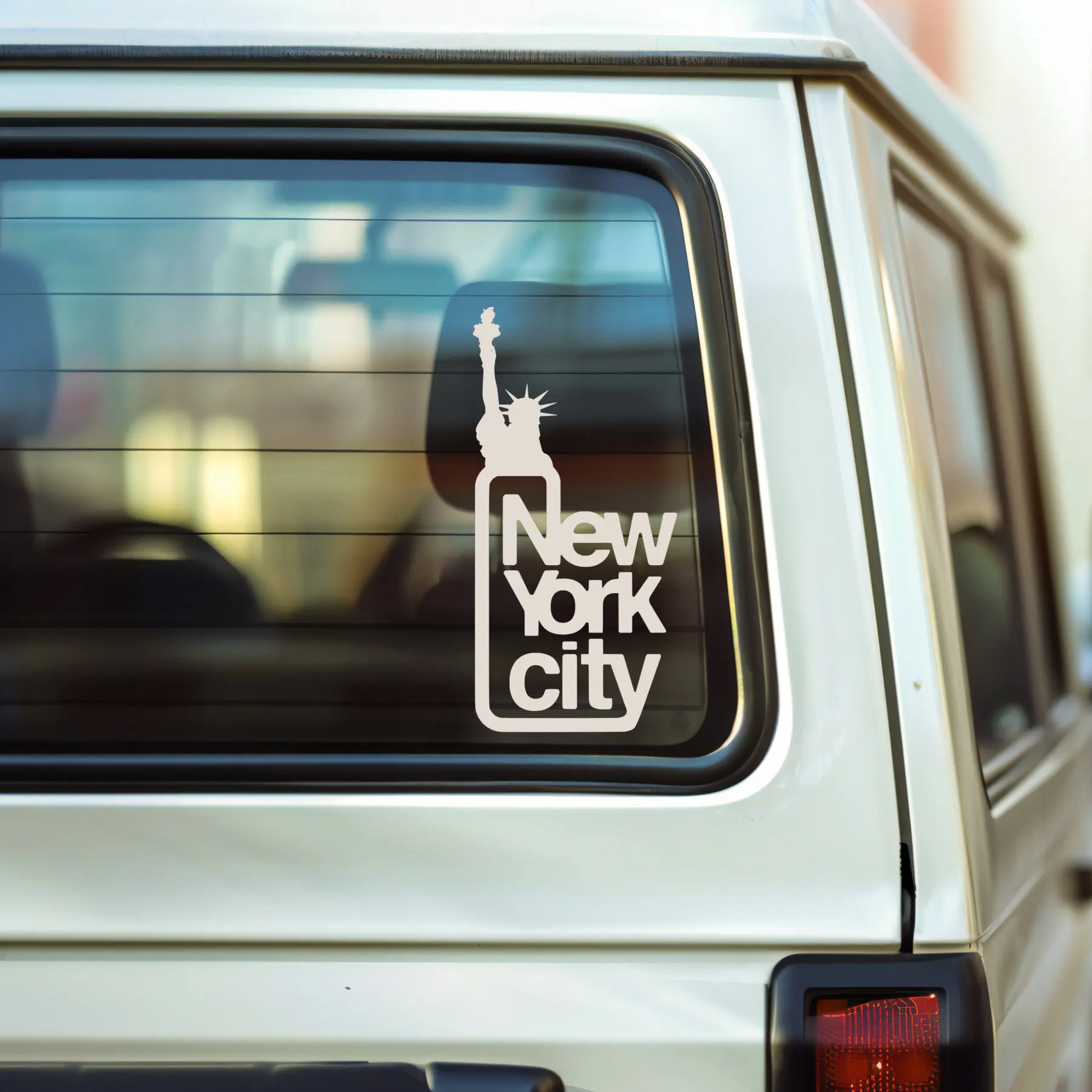 New York Car Decal, NYC Car Bumper Sticker Oracal Vinyl Decal