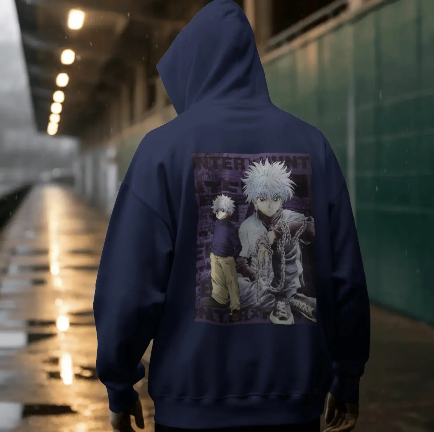 Killua Zoldyck Anime Character Hoodie | Hunter x Hunter Graphic Pullover
