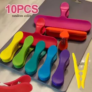 10 Piece Set Chip Bag Clips, Food Storage Sealing Clips for Snack Bags Bread Cereal, Durable Kitchen Clips for Chips Packaging, Kitchen Tool