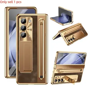 Premium Colorful Phone Case for Samsung Galaxy Z Fold7/6/5/4, Built In Screen Protector, Stand & Stylus Support, Anti-Drop Design, Cover