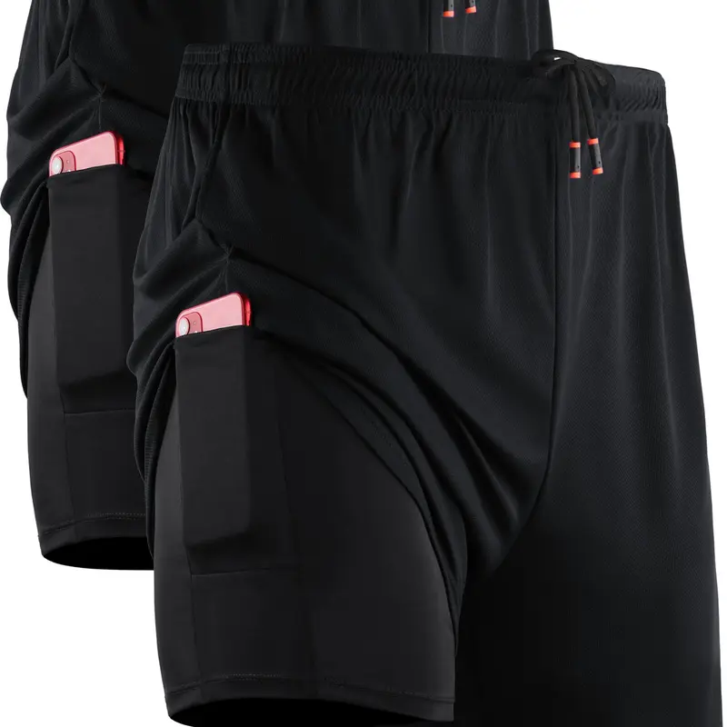 NELEUS Men's Running Shorts with Liner Dry Fit Workout Shorts with Pockets Athletic Bottoms 100% Polyester Quick-Dry Fabric with Elastic Waistband and Compression Pocket summerwins tiktokshopbacktoschool