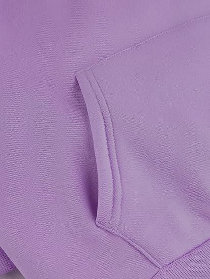 Sunland Heavyweight Lavender Hoodie – Unisex Cotton Blend Sweatshirt with Thick Fabric, Drawcord Hood & Pouch Pocket