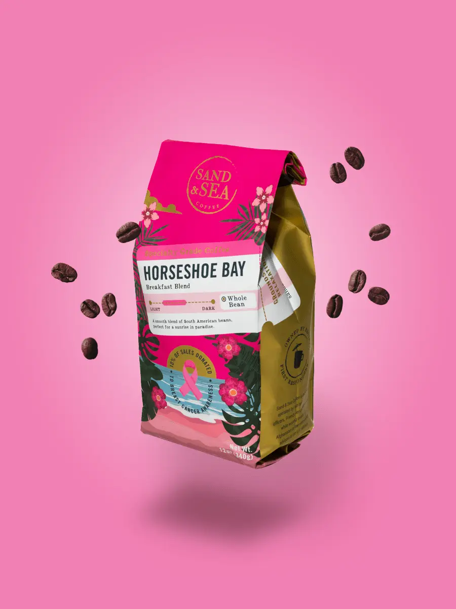 Horseshoe Bay - Breakfast Blend Med Roast Natural, Sugar Free, Dairy Free, Low Fat