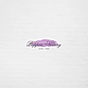 Poppin' Feather Logo Sticker