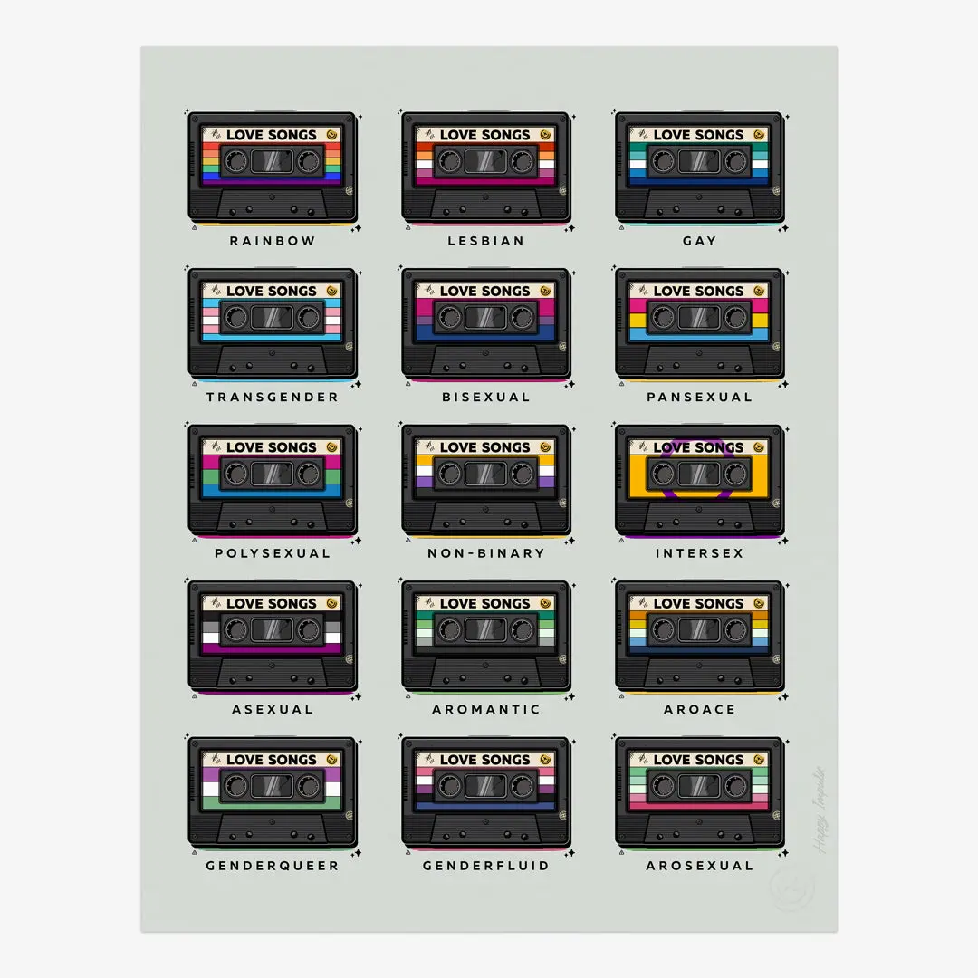 LGBT Love Songs Mixtapes Poster