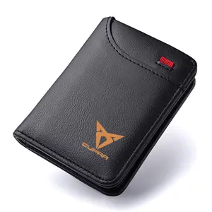 PU Leather Car Driving Document Bag, ID Passport Card Wallet, Card Pouch, Travel Document Holder, Passport Cover for Cupra Exeo Ibiza Leon E-Racer Formentor Ateca Toledo