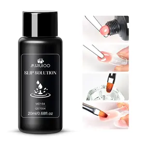 MSRUIOO 20ml Slip Solution for Poly Extension Gel, Nail Sculpting Application Aid Builder Gel Acrylic Nail Art DIY, Anti-stick Liquid for Poly Extension Gel Home Salon Cleaning Liquid Manicure