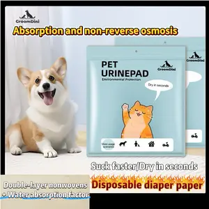 Single Pack 50 Pads Pet Diapers Quick Absorbent Odor Removal Thickened Leak-Proof Pet Supplies