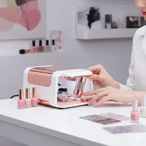 Silicone Nail Stamp Pen Kit: Interchangeable Self-Adhesive Stamp Heads for Quick Transfer, Ergonomic Non-Slip Grip. Safe Rounded Silicone, Comes with Random Pattern Plates, Rhinestone Stylus Tip & Storage Case for Diverse Nail Art Designs.