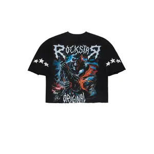 Krio Black/Multi Quarter Sleeve Boxy Sweatshirt