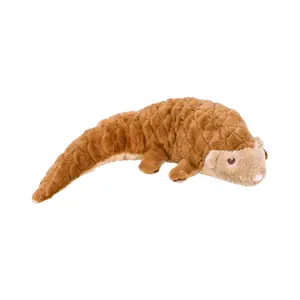 Pangolin Plush - 4lbs Weighted, Realistic Endangered Animal, Made of Recycled Plastic, Portion of Sale Donated