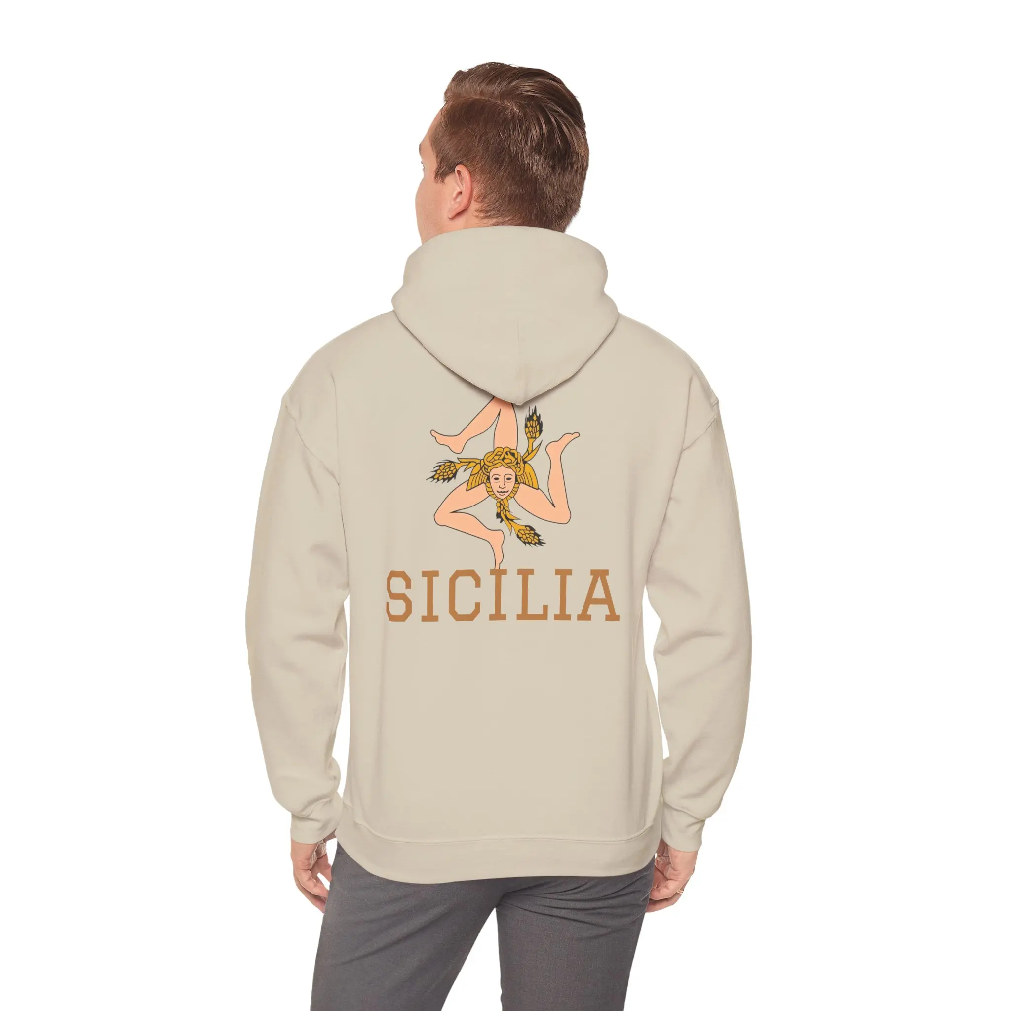 Unisex Sicilia Trinacria logo Hoodie | Sicilian Sicily sweatshirt