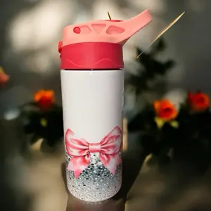 Glitter Bow 2 Kids Tumbler, Fun Design for Kids - Drinkware, Bottle Water Bottles Washable Portable Reusable