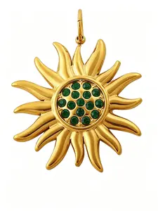 High-End DIY Sun Pendant Stainless Steel Creative Accessories Set, Unique Jewelry Making Kit, Perfect for Craft Enthusiasts