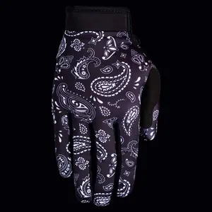 Black Paisley - Motocross & Mountain Bike Gloves By Saints of Speed