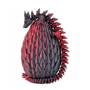 3D Printed Dragon and Egg Design Creative Modern Decoration Craft, Modern Home Decor, 1 Set Portable Unique Desktop Ornament, Ideas for Living Room, Cafe, and Room Decor, Boyfriend Gifts, Men Gifts,Boys & Men gifts, Figurine