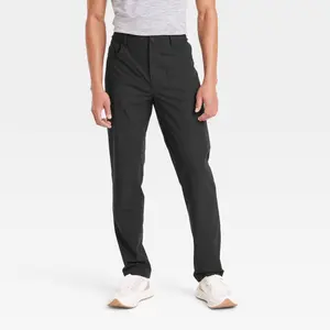 Men's 360 Lifestyle 5-Pocket Golf Pant - All In Motion Black 32x32: Moisture Wicking, Quick Dry, UPF 50+, Tricot Fabric
