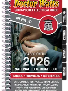 Dr. Watts Pocket Electrical Guide Based on the NEC 2026