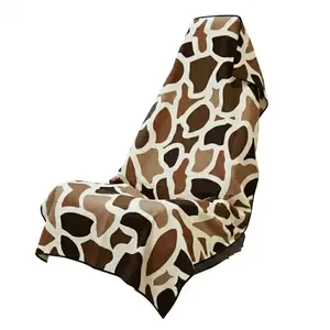 Old School Camo Car Seat Cover Towel Full Size Quick Dry Athletic Sweat Resistant Seat Protector for Gym Beach Travel Hunting Outdoor Use