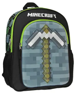 Minecraft Backpack 16" 3D Molded Pickaxe  Bag