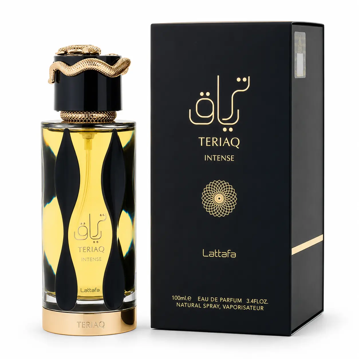 Lattafa Teriaq Intense EDP 3.4 oz 100ml Unisex Spicy Amber Sweet Fragrance