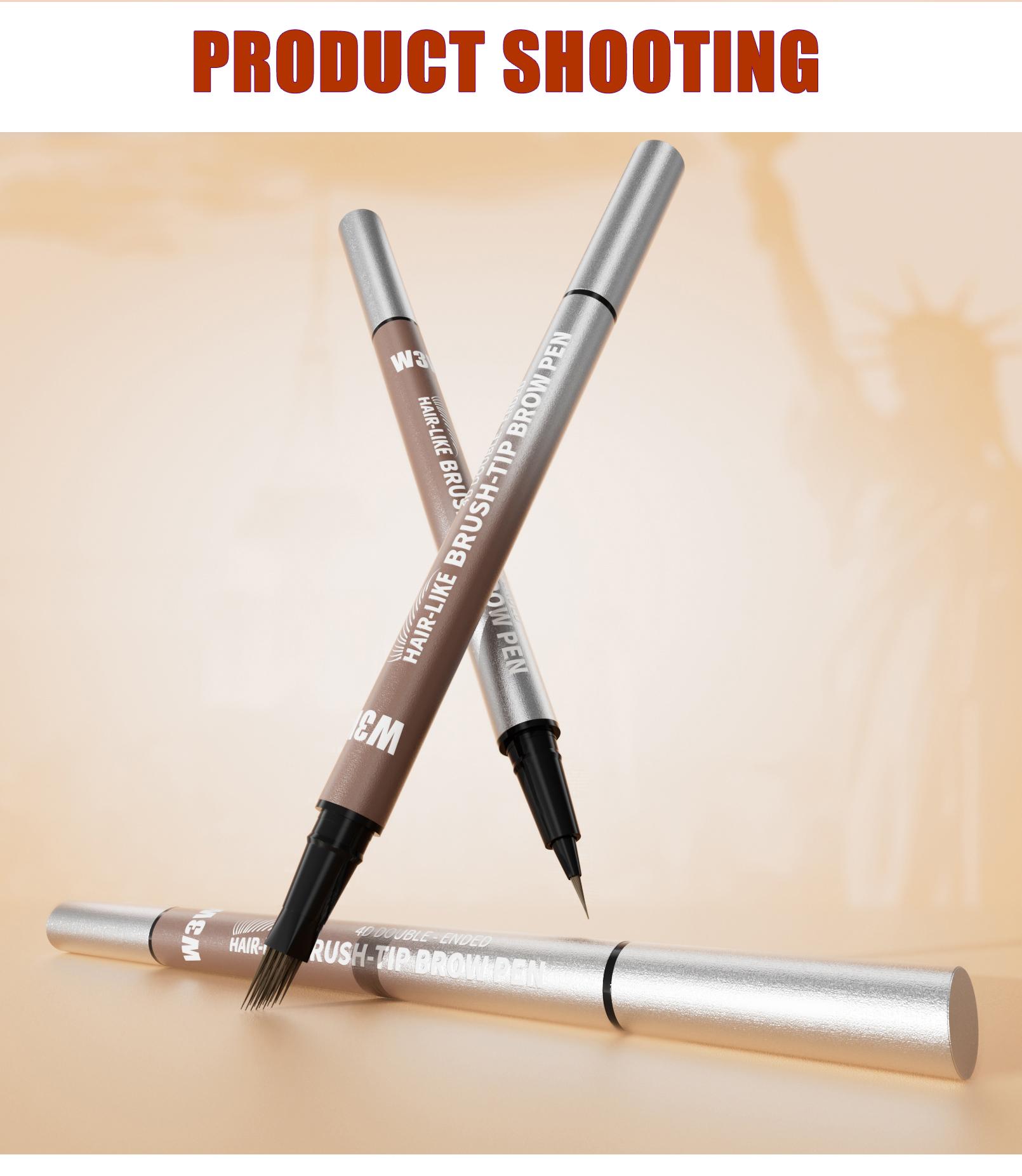 W3W 4D Dual-Ended Hair Stroke Brow Pen - Waterproof Long-Lasting Eyebrow Makeup, Natural Microblading Brows, 0.01mm Micro-Forked Tip, 5 Shades, Beginner-Friendly, Quick-Drying Formula W3W 4D Dual-Ended Hair Stroke Brow Pen - Waterproof Long-Lasting Eyebrow Makeup, Natural Microblading Brows, 0.01mm Micro-Forked Tip, 5 Shades, Beginner-Friendly, Quick-Drying Formula