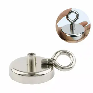 Super Strong Neodymium Round Thick Eye Bolt 1.65 INCH Magnet for Fishing - 300lbs Pulling Force magnets for Super Strong Neodymium Round Thick Eye Bolt 1.65 INCH Magnet for Fishing - 300lbs Pulling Force magnets for