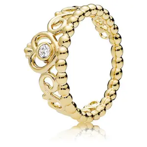 PANDORA Princess Tiara Crown Ring 167158CZ