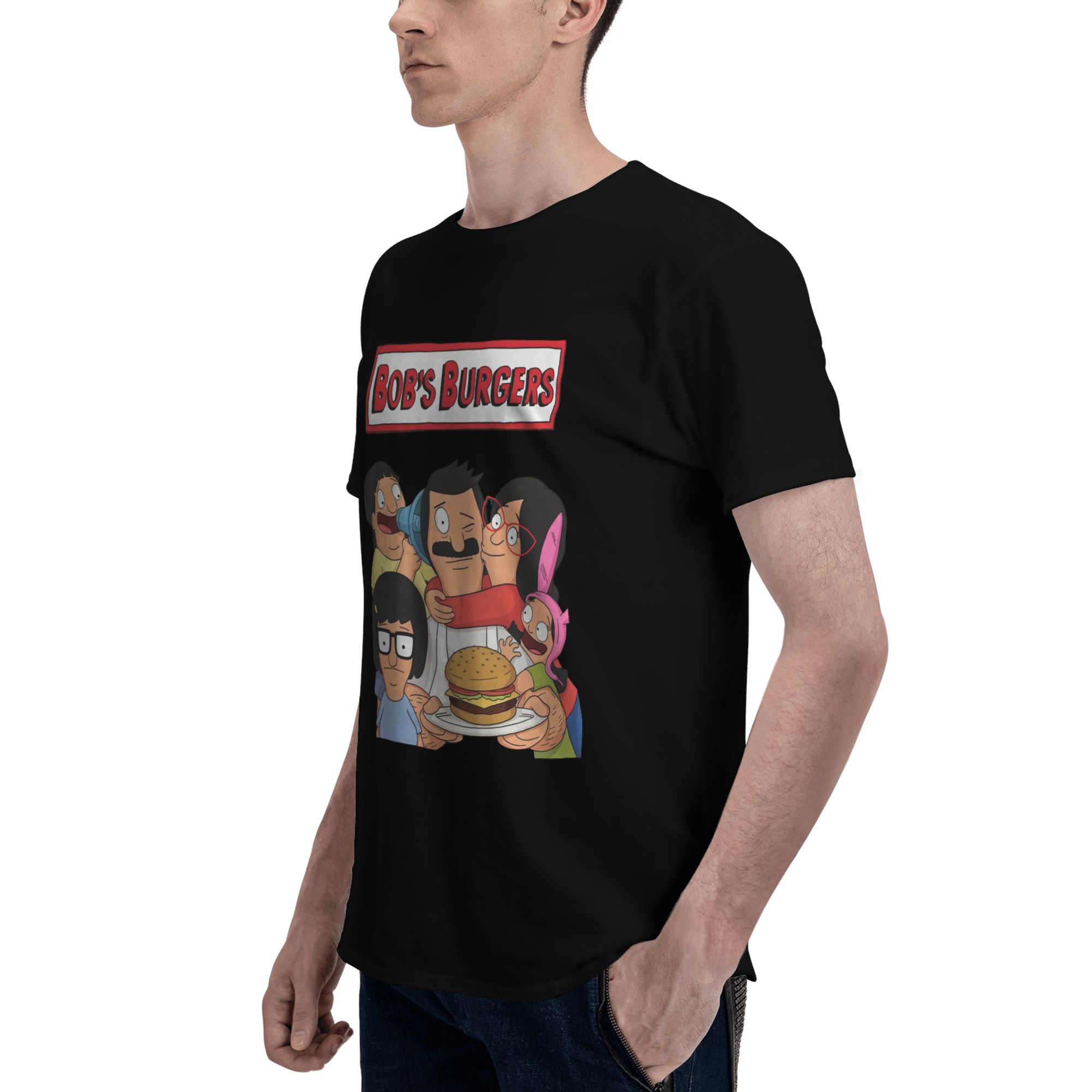 Vintage Bob's Burgers Belcher Family Burger Graphic T-Shirt