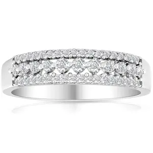 1/3ct Diamond Anniversary Ring 10K White Gold