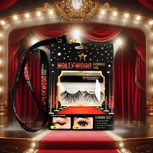 Dazzle (Backstage Pass) Magnetic Lashes – 15mm | 6 Magnets | Reusable up to 60x | Rounded Wispy Volume | Vegan Friendly