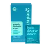 goodwipes Shea-Coco Flushable Wipes - Individually Wrapped Butt Wipe for On-the-Go Adults - Portable Mini Wipes - Travel Essentials - Sewer & Septic Safe- 2 pack of 32ct